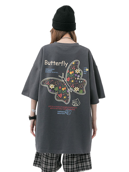 Butterfly Oversize Short Sleeves T