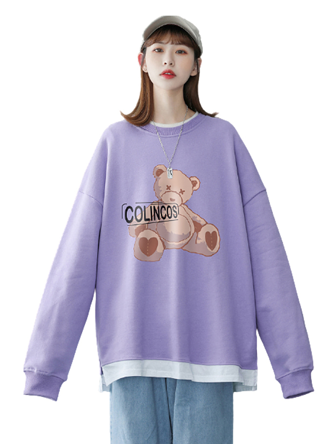 Colin Bear Oversize Long Sleeves T